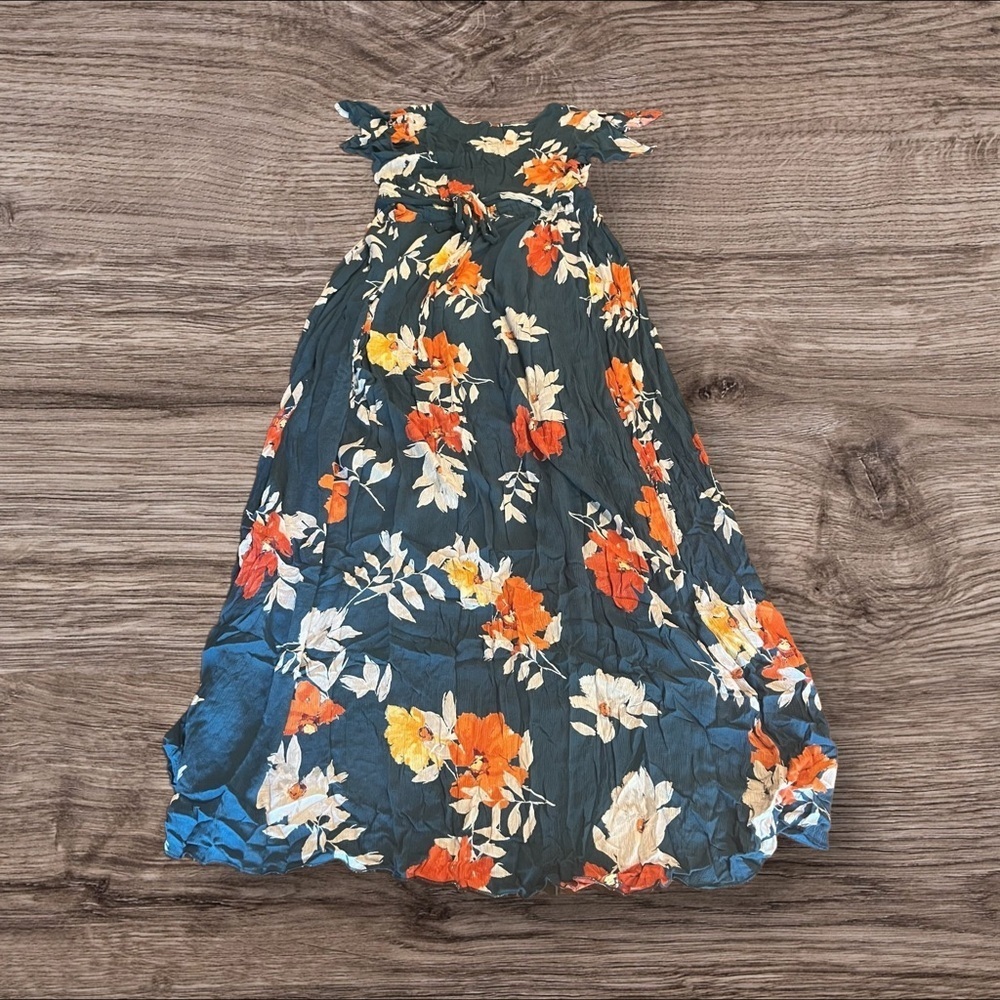 Patrons of Peace Romantic Floral Wrap Maxi Dress Size Small